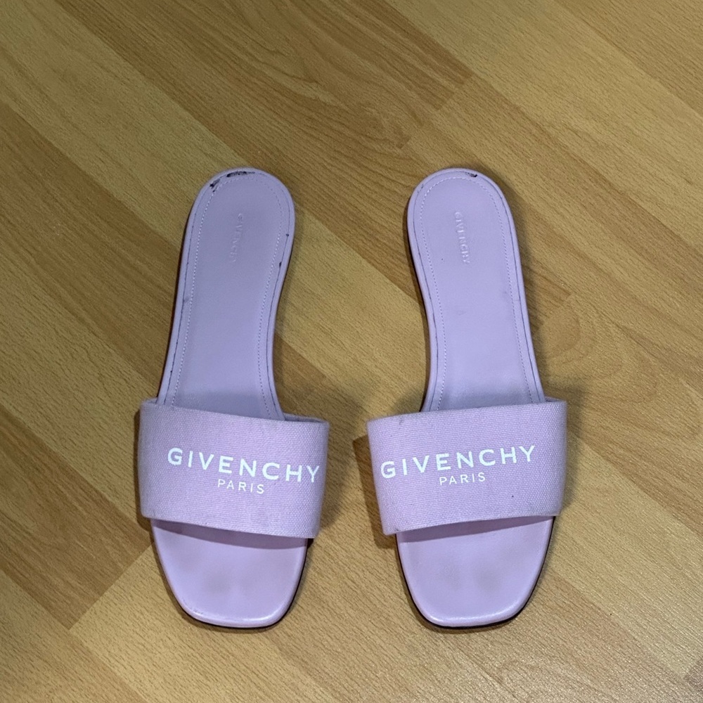 Givenchy Women's Lavender Slide Sandals Size 38.5